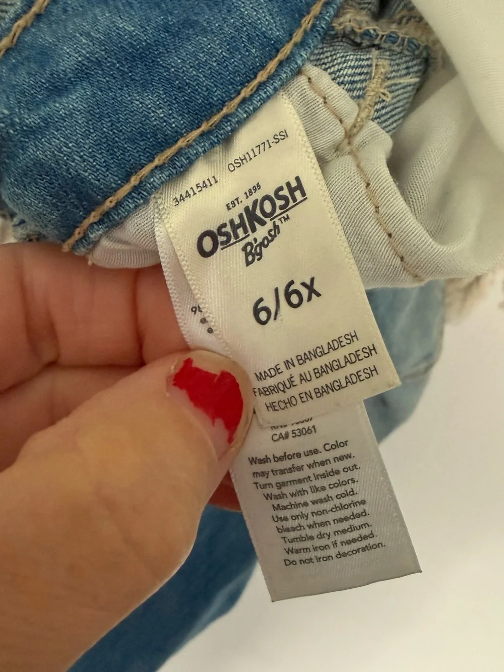 Oshkosh Denim Overalls — Blue